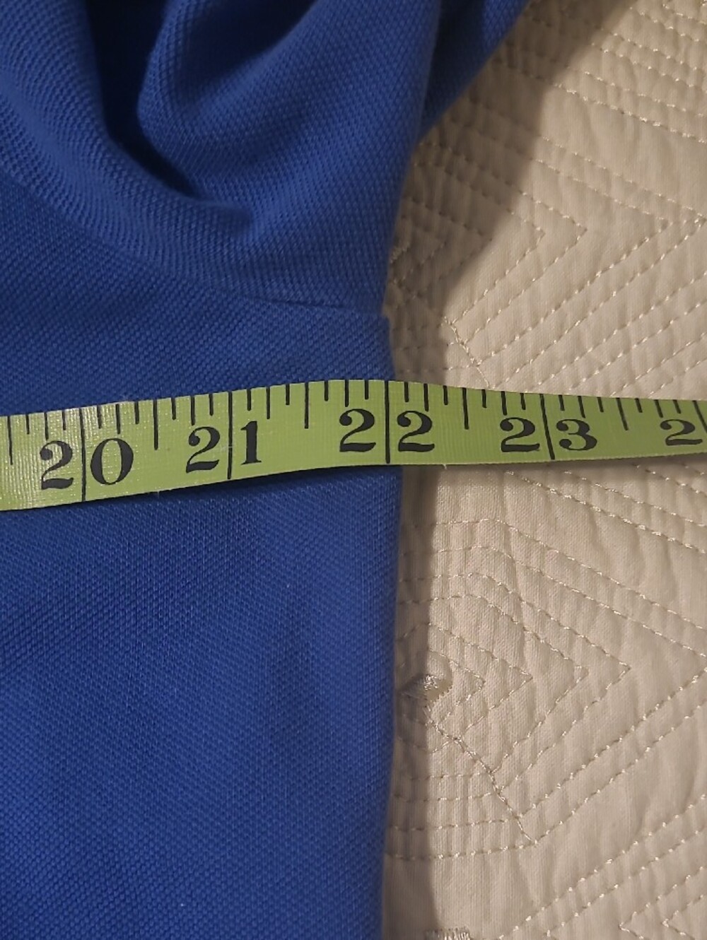 Appleseed's Royal Blue Polo Dress with Plaid Trim Size PL - Picture 6 of 6